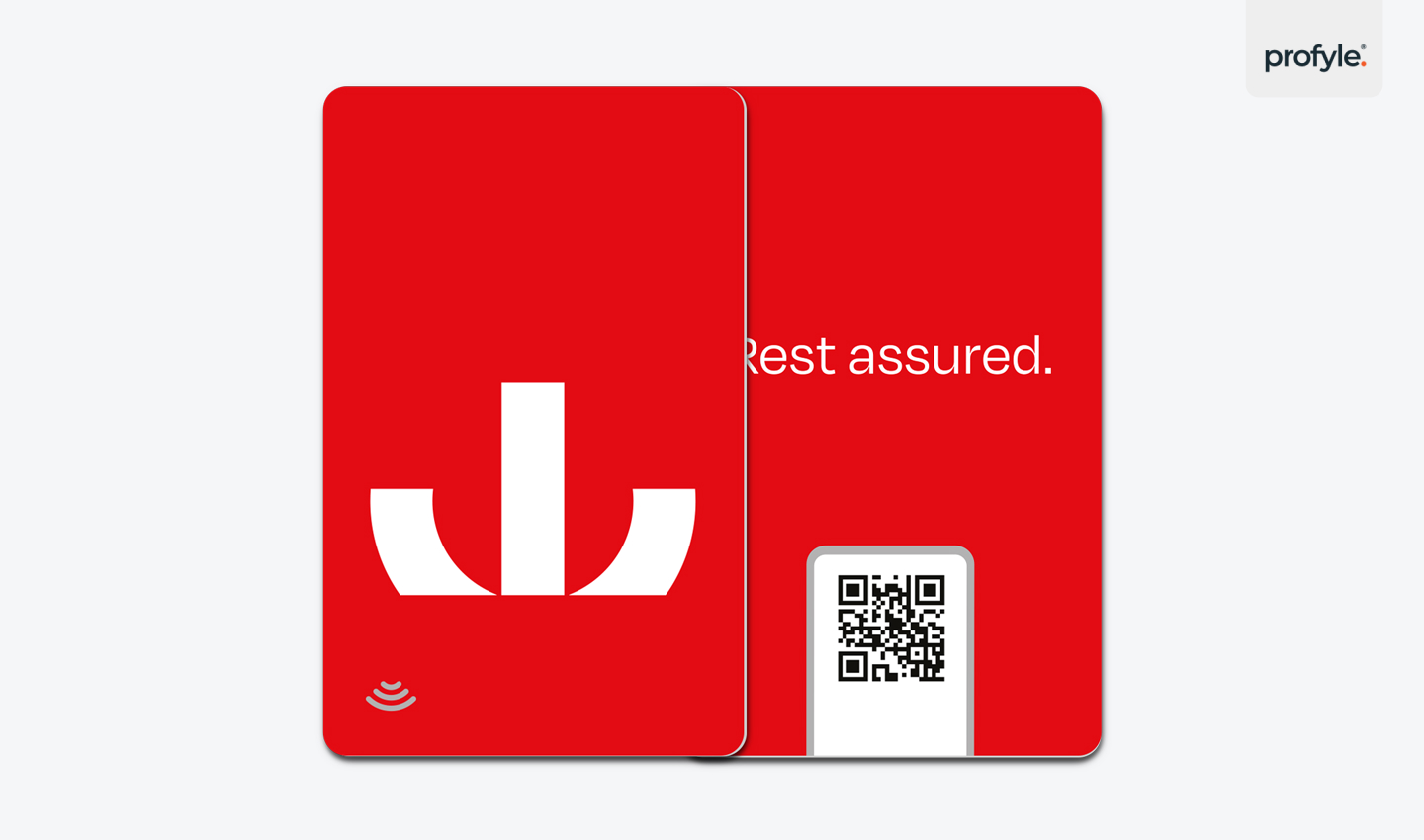 An example of a physical NFC digital business card.