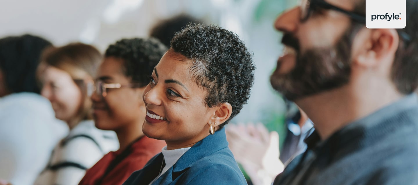 People at a networking event