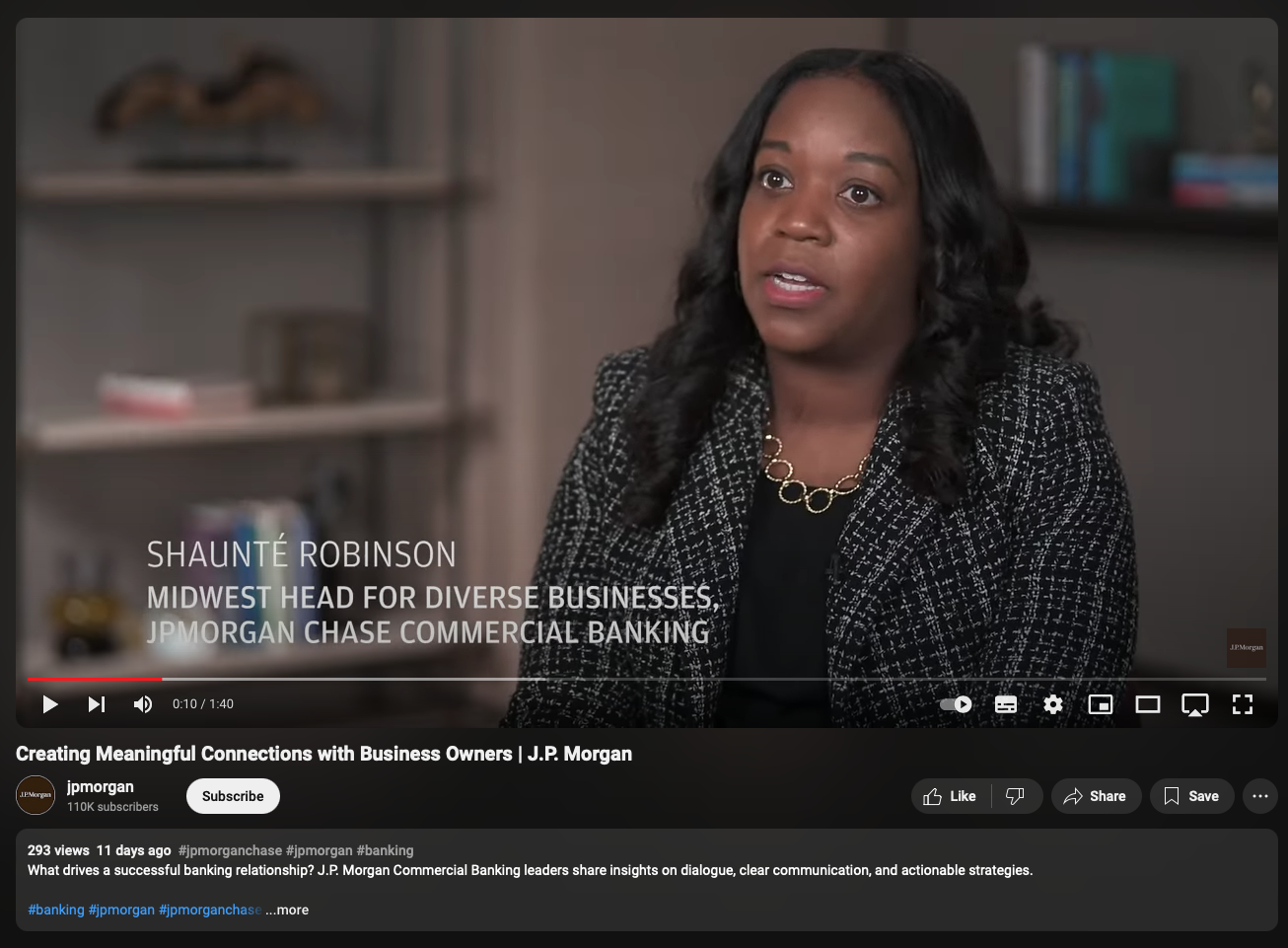 A video targeted at SMBs from JPMorgan