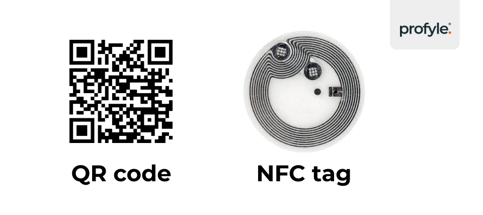 QR Code vs a NFC tag