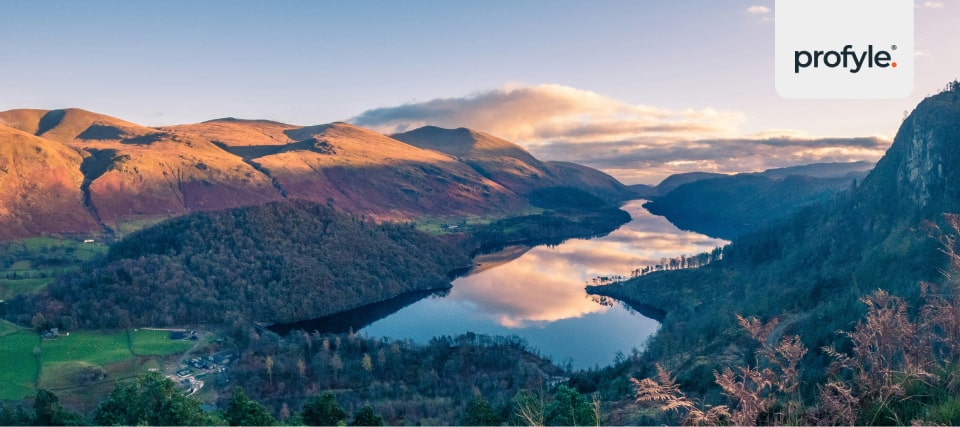 The lake district in the UK