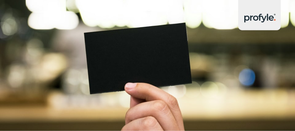 An elegant black lawyer business card